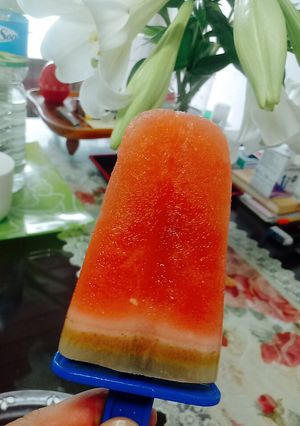 Hình của món Kem dưa hấu mát tê răng.