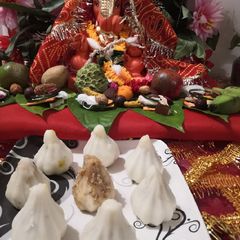 A picture of Steam modak(Ukdiche Modak).