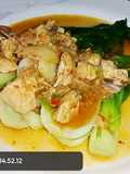 Pokcoy Siram Tumis Bawang Putih Ayam Pedas