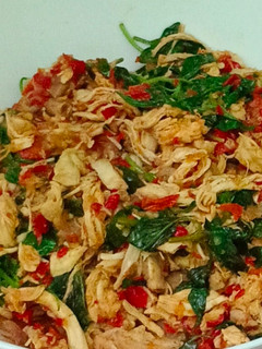 Foto resep Ayam suwir kemangi pedas