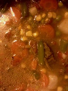 A picture of Beef soup.
