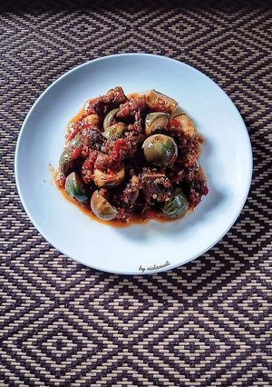 Foto resep Sambalado Terong Bulat Ikan Asin