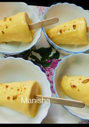 A picture of Kesar pista Malai Kulfi.