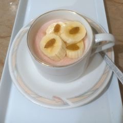 A picture of Sooji ki kheer sugar free, with rose flavour 🌹.