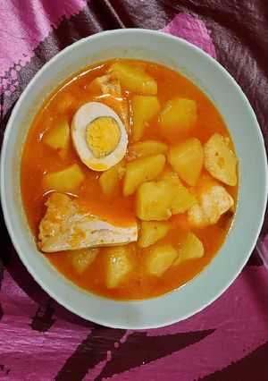Una foto de Guisado de patatas y bacalao
