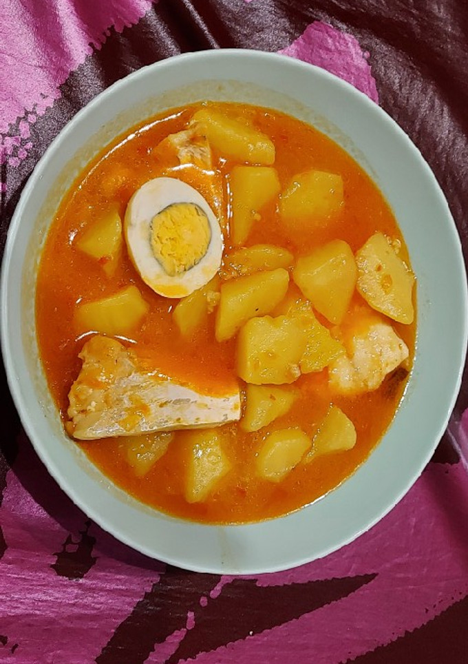 Una foto de Guisado de patatas y bacalao