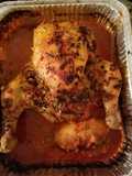 Pollo relleno horneado