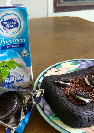 Foto resep Brownis kukus 2 bahan (mudah, simple, enak)