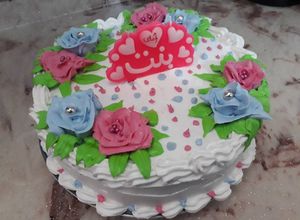 صورة لوصفة كيكة عيد ميلاد بنتي الكبرى💖💖