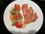 Filetes de lomo de cerdo caramelizados con mostaza y miel
