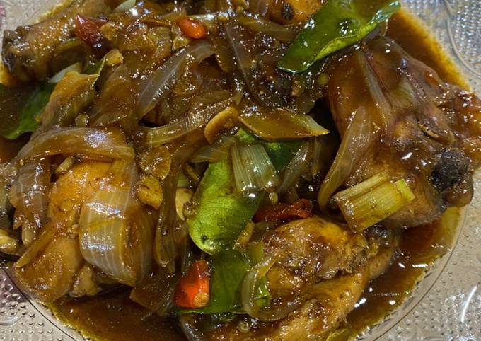 Ayam saus tiram pedas manis