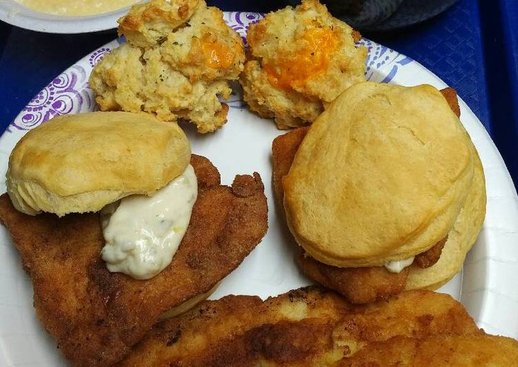 Easiest Way to Prepare Homemade Fish Biscuits, (American Biscuits)