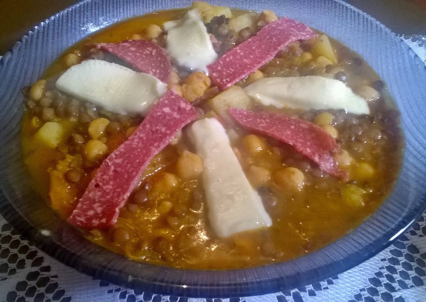 Guiso de lentejas y garbanzos