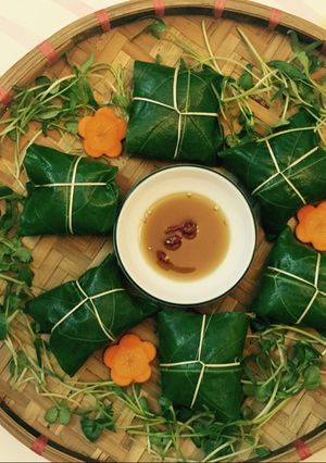 Hình của món Bì nem thính nắm.