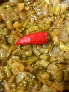A picture of Fried beans,.