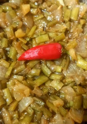 A picture of Fried beans,.