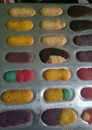 Foto resep Lidah Kucing Warna Warni