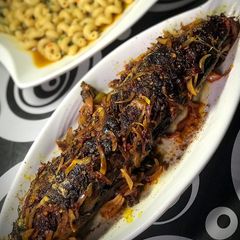 Pan grilled fish A picture of Pan grilled fish.