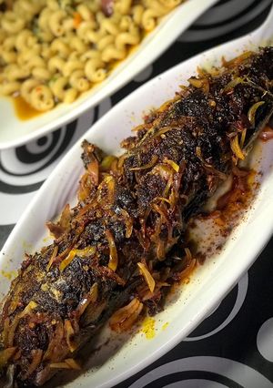 A picture of Pan grilled fish.