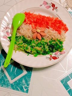 तिरंगा जर्दा (Tiranga zarda recipe in hindi) रेसिपी मुख्य फोटो