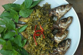 Resep Kembung siram sambal ijo🐟 Anti Gagal