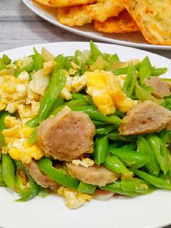 Foto resep Orak Arik Telur, Buncis dan Baso