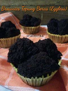 Foto resep Brownies Mekar Tepung Beras (Eggless)