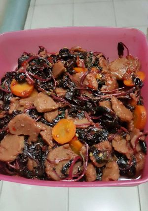 Foto resep Tumis bayam merah