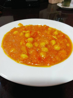 Una foto de Garbanzos con calabaza