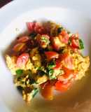 Huevos revueltos 🍅🌱