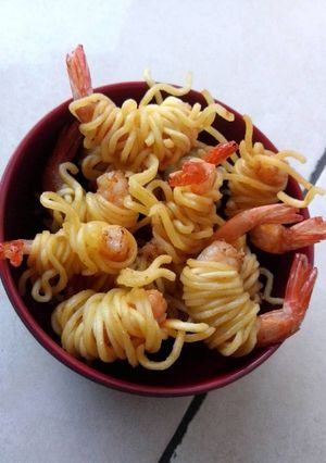 Foto resep Noodle prawn