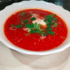 A picture of Beetroot soup.