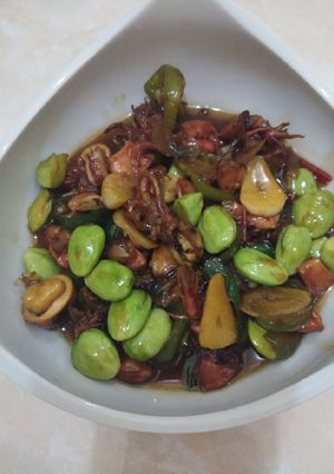 Foto resep Cumi asin pete