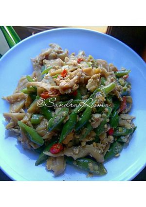 Foto resep Orak Arik Telur Buncis Jamur #SeninSemangat