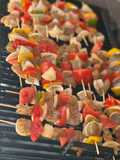 Pinchos de camarón
