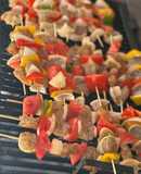 Pinchos de camarón