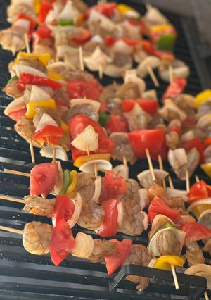 Una foto de Pinchos de camarón
