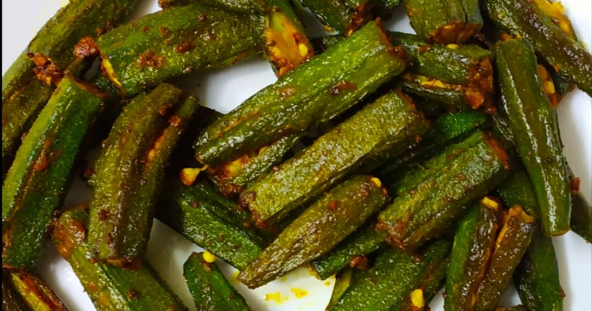 Lady 's finger fry Recipe by Jassi Aarif Cookpad