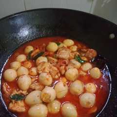 A picture of Tauco telur puyuh.
