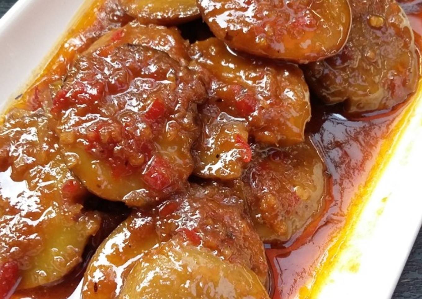 Semur jengkol pedas manis ala bunda jkb