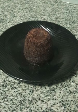 Una foto de Volcán de chocolate