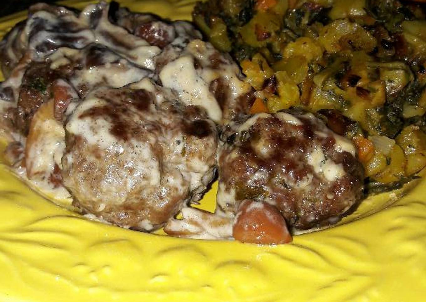 Albóndigas de ternera con salsa de setas