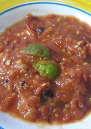 Foto resep Sambel tomat bakar
