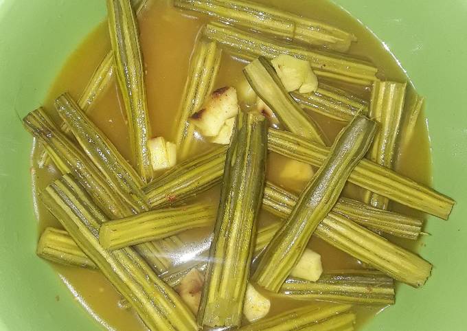 Anti Ribet, Memasak Jukut klentang (buah kelor) Simpel