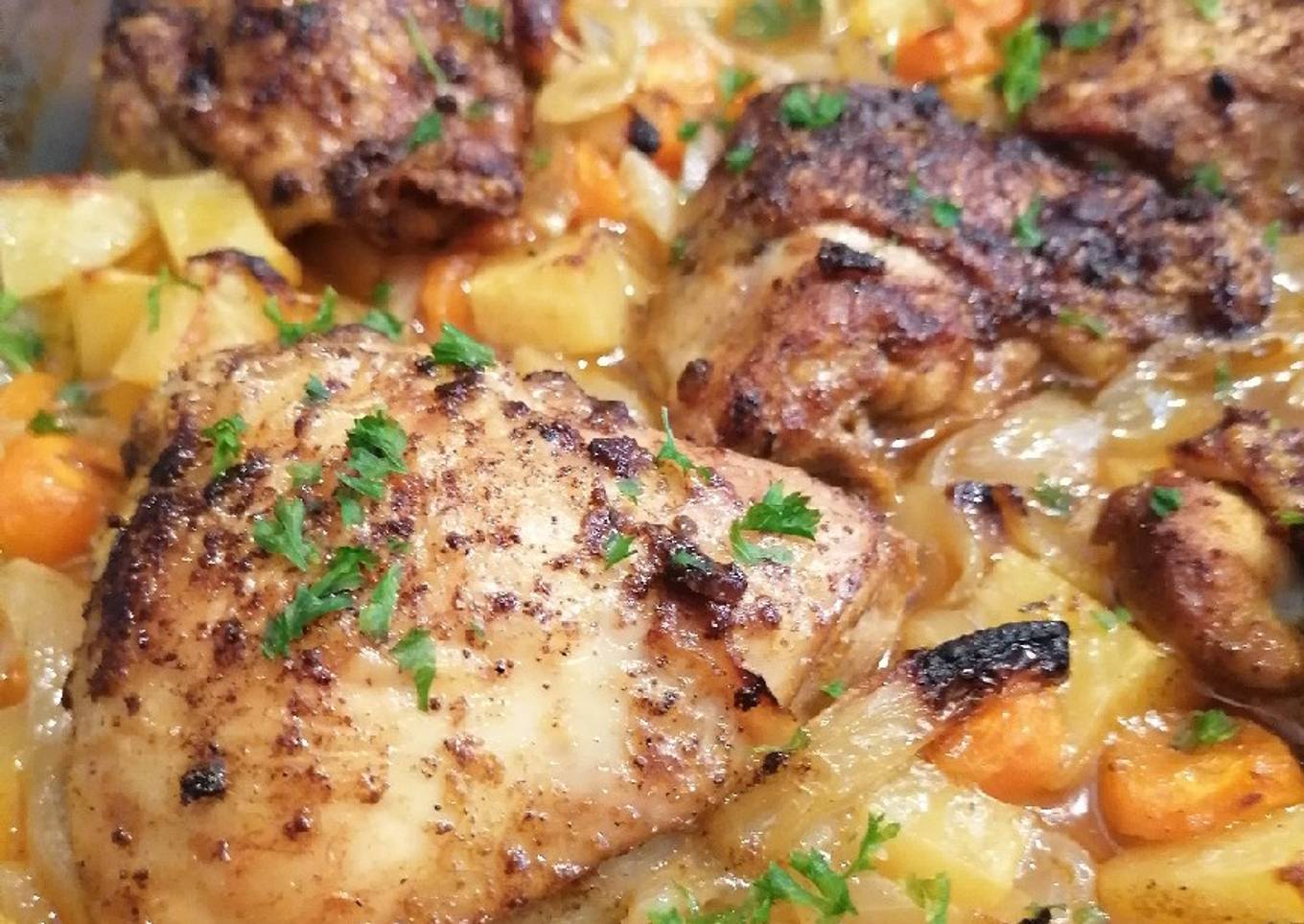 Poulet mariné aux épices