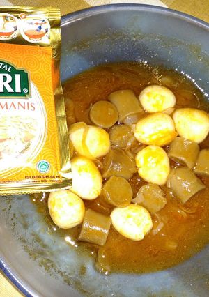 Foto resep telur puyuh sosis saus asam manis praktis saori ala anak kos