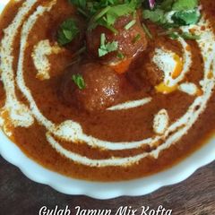 A picture of Gulab Jamun Mix Kofta in Spicy Red Gravy.