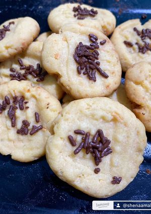 Foto resep Cheddar Cheese Cookies Topping Meises - SNACK COOKIES MPASI SIMPLE tanpa mixer