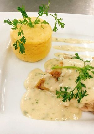 Hình của món Gà sốt kem tươi.
