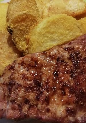 Una foto de Pechito de cerdo al horno